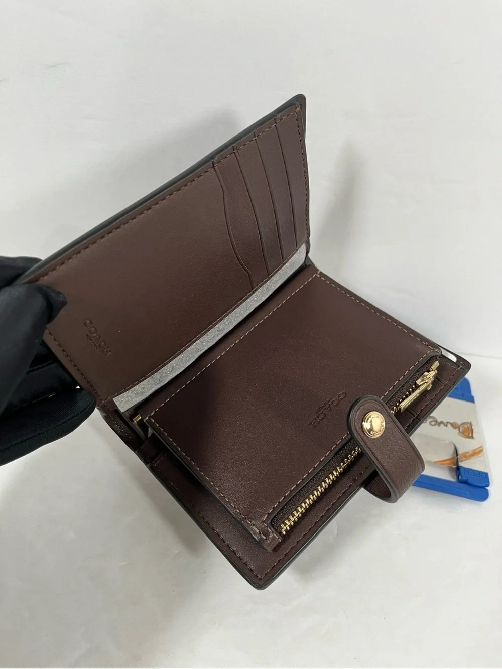 Coach wallet maple
